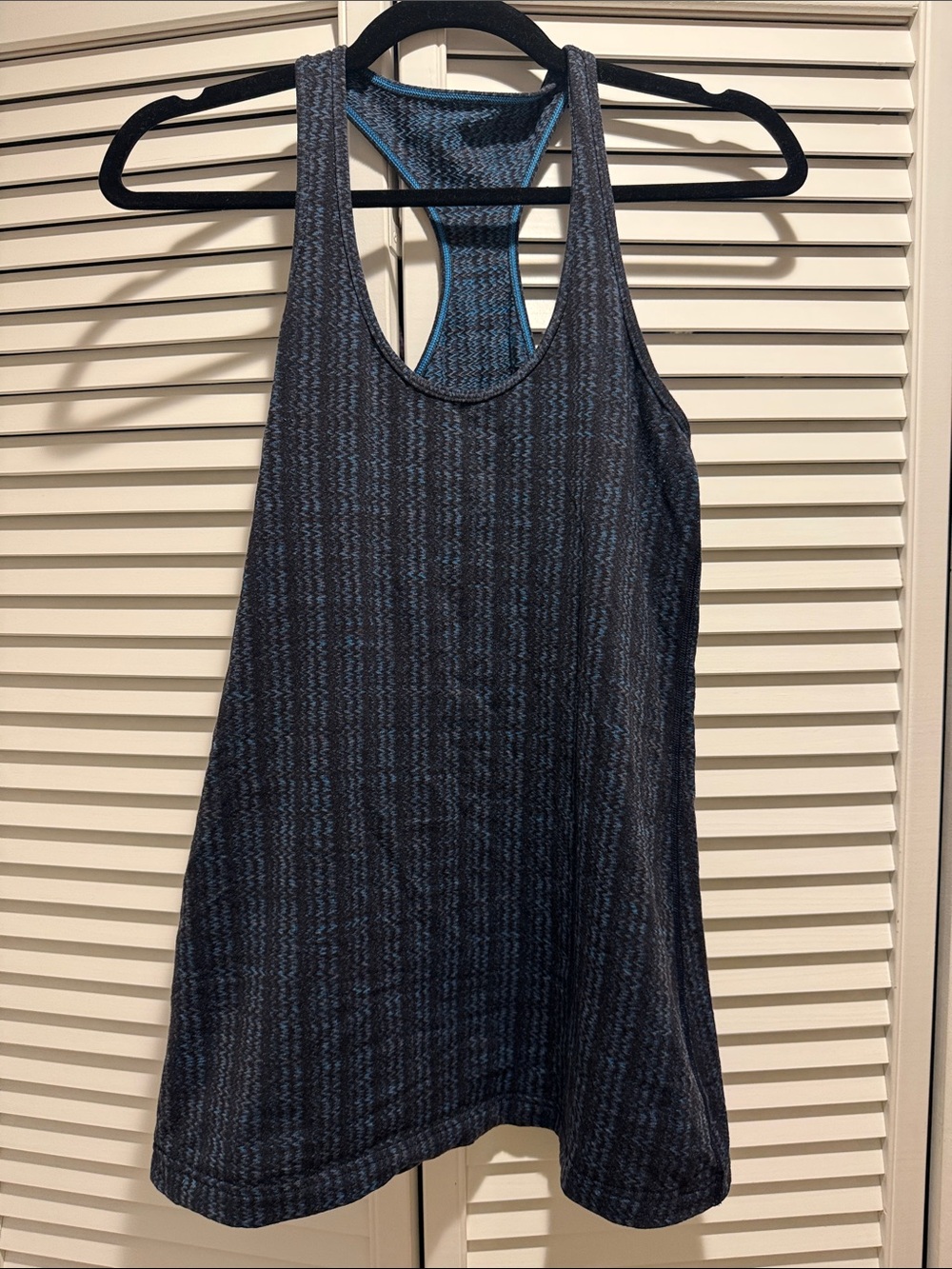 lululemon athletica Women's Cool Racerback Tank in Heathered Navy Blue